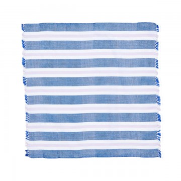 Bonnie and Neil | Napkins | Woven Stripe Blue | Set of 4